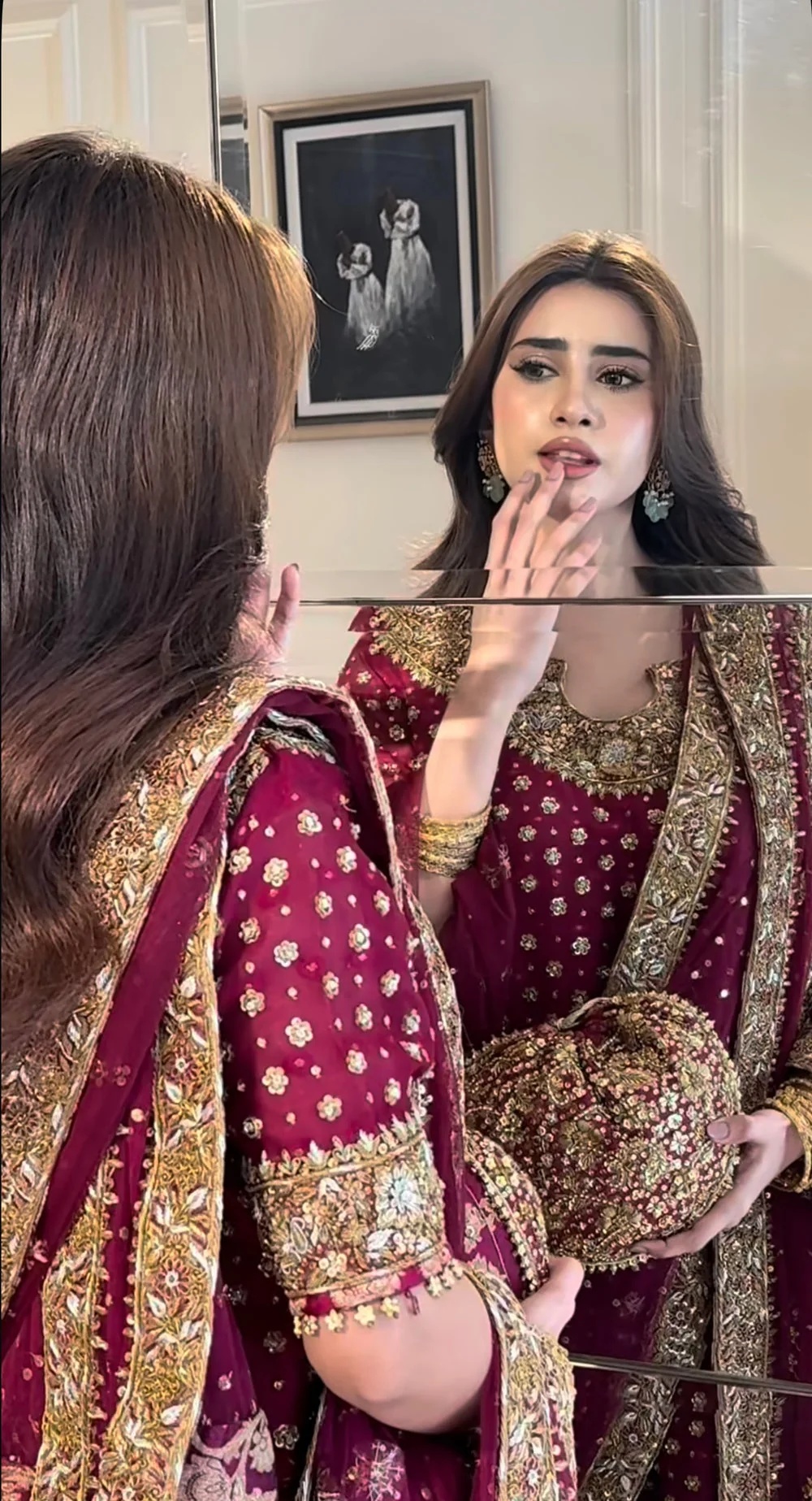 Haris Shakeel - Aisha Afridi pakistani fashion outfit with…